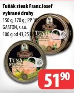 Partner Maloobchodní síť Tuňák steak Franz Josef nabídka