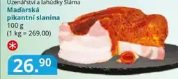 Potraviny CZ Uzenářství a lahůdky Sláma Maďarská pikantní slanina nabídka