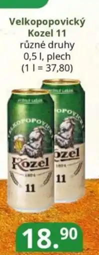 Potraviny CZ Velkopopovický Kozel 11 nabídka