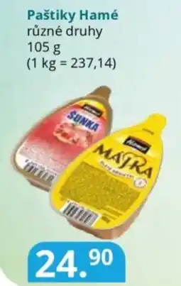 Potraviny CZ Paštiky Hamé nabídka