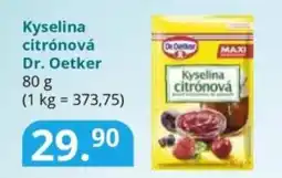 Potraviny CZ Kyselina citrónová Dr. Oetker nabídka