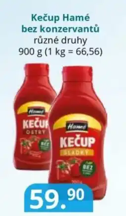 Potraviny CZ Kečup Hamé bez konzervantů nabídka