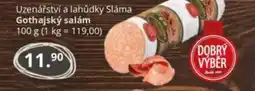 Potraviny CZ Uzenářství a lahůdky Sláma Gothajský salám nabídka