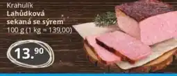 Potraviny CZ Krahulik Lahůdková sekaná se sýrem nabídka