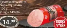 Potraviny CZ Kostelecké uzeniny Šunkový salám nabídka