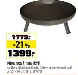 OBI Přenosné ohniště nabídka