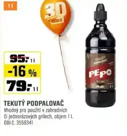 OBI Tekutý podpalovač nabídka