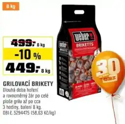 OBI Grilovací brikety nabídka