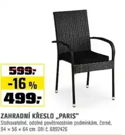 OBI Zahradní křeslo „paris" nabídka