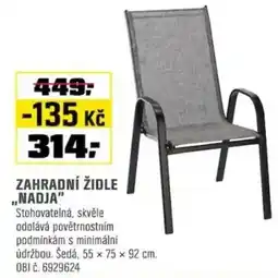 OBI Zahradní židle ,,nadja" nabídka