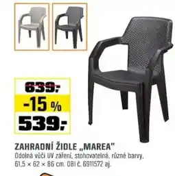 OBI Zahradní židle „marea" nabídka