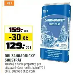 OBI Obi zahradnický substrát nabídka