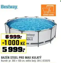 OBI Bestway Bazén steel pro max kulatý nabídka
