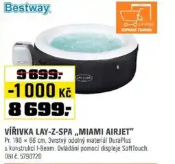 OBI Bestway Vířivka lay-z-spa „miami airjet" nabídka