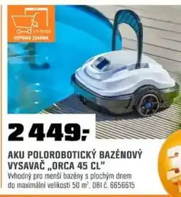OBI Aku polorobotický bazénový vysavač,,orca 45 cl" nabídka