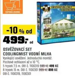 OBI Osvěžovací set coolingmist vodní mlha nabídka