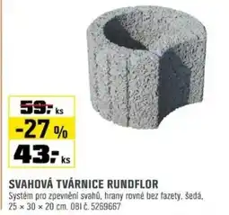 OBI Svahová tvárnice rundflor nabídka