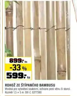 OBI Rohož ze štípaného bambusu nabídka
