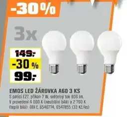 OBI Emos led žárovka ago nabídka