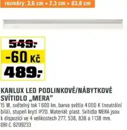 OBI Kanlux led podlinkové/nábytkové svítidlo „mera" nabídka