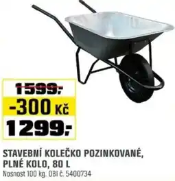 OBI Stavební kolečko pozinkované, plné kolo nabídka