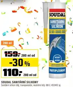 OBI Soudal sanitární silikony nabídka