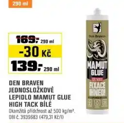 OBI Den braven jednosložkové lepidlo mamut glue high tack bílé nabídka