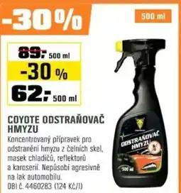 OBI Coyote odstraňovač hmyzu nabídka