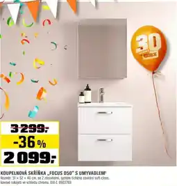 OBI Koupelnová skříňka „focus d50” s umyvadlem' nabídka