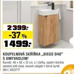 OBI Koupelnová skříňka „diego d40" s umyvadlem¹ nabídka