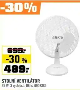 OBI Stolní ventilátor nabídka