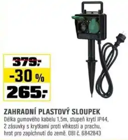 OBI Zahradní plastový sloupek nabídka