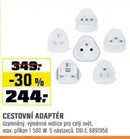 OBI Cestovní adaptér nabídka