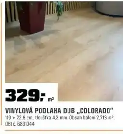 OBI Vinylová podlaha dub,,colorado" nabídka