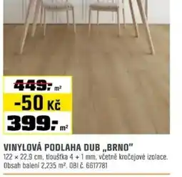 OBI Vinylová podlaha dub „brno" nabídka