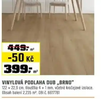 OBI Vinylová podlaha dub „brno" nabídka