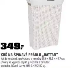 OBI Koš na špinavé prádlo „rattan" nabídka