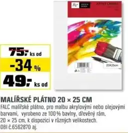 OBI Malířské plátno nabídka