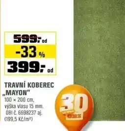 OBI Travní koberec ,,mayon" nabídka