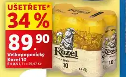 Lidl Velkopopovický Kozel 10 nabídka