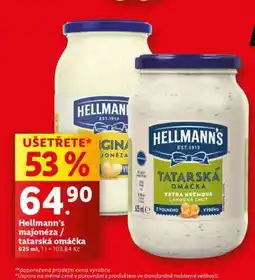 Lidl Hellmann’s Majonéza / Tatarská omáčka nabídka