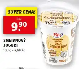 Lidl Pilos Smetanový jogurt biela čokoláda nabídka