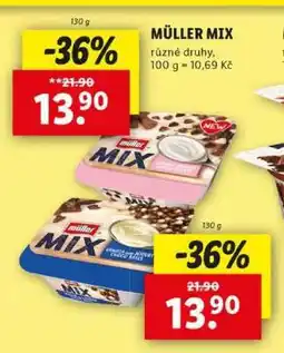 Lidl Müller Mix nabídka