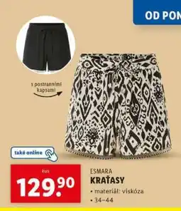 Lidl ESMARA KRAŤASY nabídka