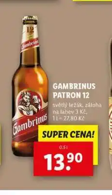 Lidl Gambrinus Patron 12 nabídka