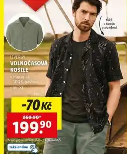 Lidl LIVERGY VOLNOČASOVÁ KOŠILE nabídka