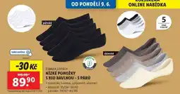 Lidl ESMARA/LIVERGY NÍZKÉ PONOŽKY S BIO BAVLNOU - 5 PÁRŮ nabídka