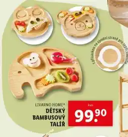 Lidl LIVARNO HOME DĚTSKÝ BAMBUSOVÝ TALÍŘ nabídka