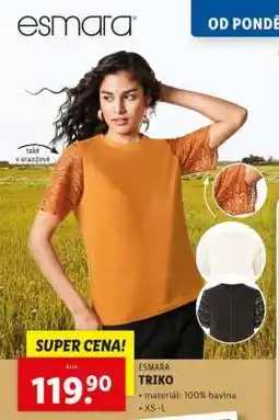 Lidl esmara TRIKO nabídka