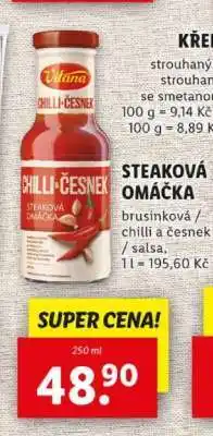 Lidl Vitana Chilli a Česnek Steaková omáčka nabídka